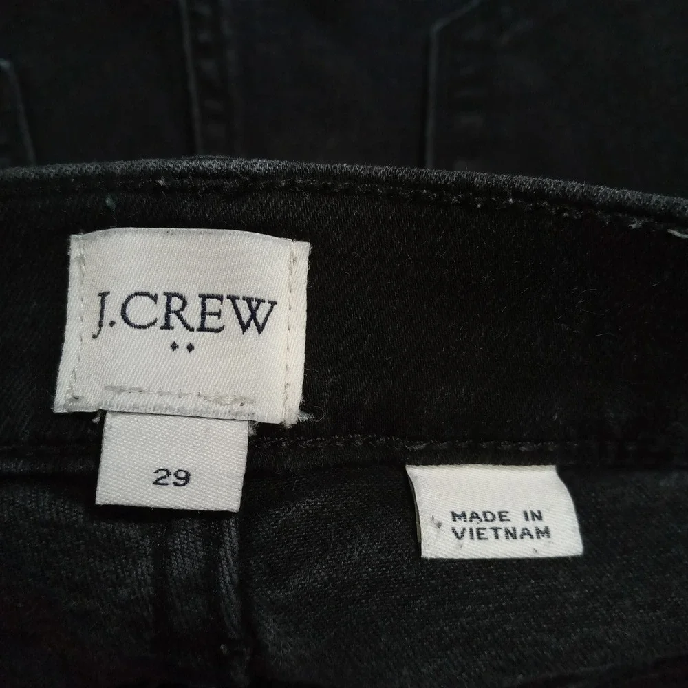 J.Crew Womens High Rise Skinny Jeans Black‎ Stretch Denim Size 29 RN77388